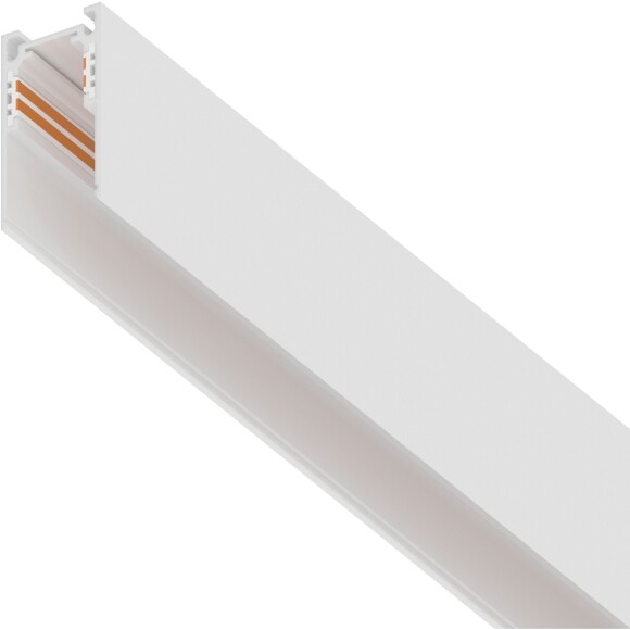 Lightstar Uno Pro 509026P Трек 2м (шинопровод) белый, накладной или подвесной, 4-жильный, со стыковочным пазом, питание 48V (торцевые заглушки и декоративный лицевой экран в комплекте)