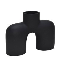 421059 BROWER BROWER Декоративная ваза алюминий черный L250 B78 H180