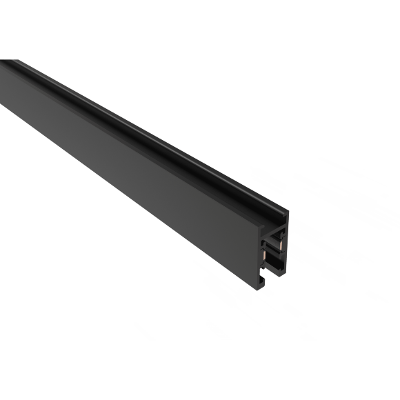 Crystal Lux CLT 0.116 01 L2000 BL 1407/034 Черный 2м накладной магнитный односторонний шинопровод, узкая серия 5мм UX5, 2000x11x21мм