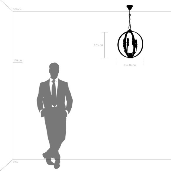 Люстра подвесная Lightstar 731247 Cero под лампы 4xE14 160W