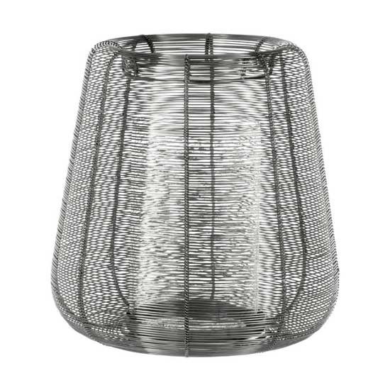 427159 HAGONY B290 Подсвечник сталь стекло серебристый