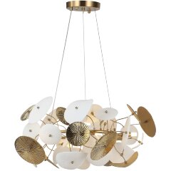 SL1518.303.06 Светильник подвесной ST-Luce Латунь/Белый G9 6*5W 4000K DAHLIA