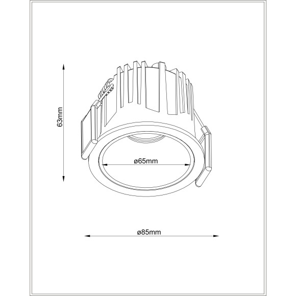 Встраиваемый светильник Maytoni DL043-01-15W4K-RD-WB Alfa LED светодиодный LED 15W