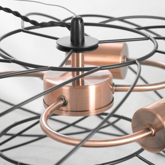 Люстра подвесная Lussole GRLSP-8246 BROOKS IP21 под лампы 3xE27 30W