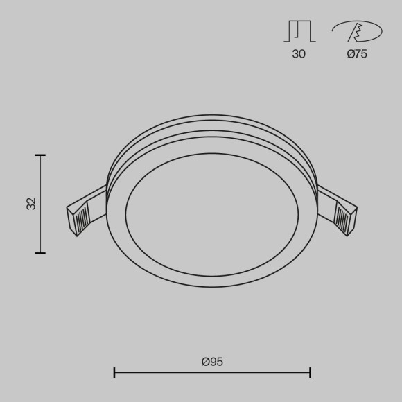 Настенно-потолочный светильник Maytoni DL303-L12B4K Phanton светодиодный LED 12W Настенно-потолочный светильник Maytoni DL303-L12B4K Phanton светодиодный LED 12W