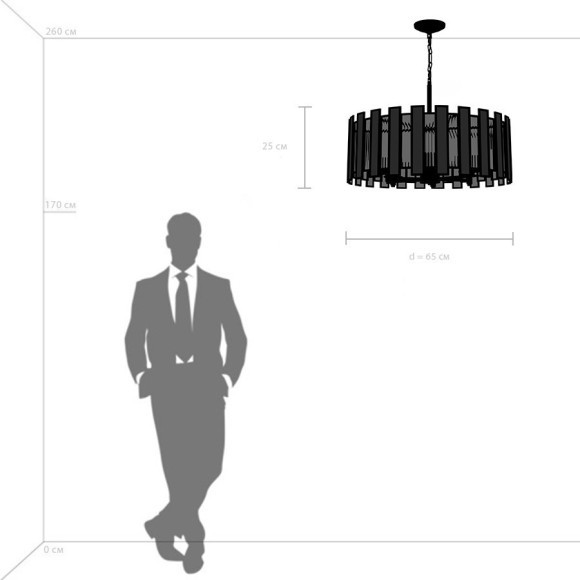 Люстра подвесная Lightstar 712064 Agave под лампы 6xE27 240W