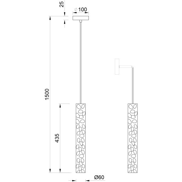 Светильник подвесной настенный Stilfort 2193/05/01PW серия Perfecto Light
