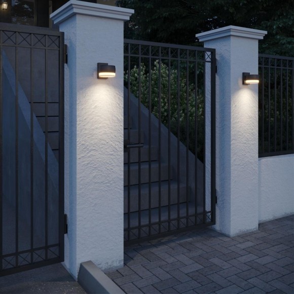 Уличный настенный светильник с переключателем цветовой температуры и влагозащитой IP65 Novotech LED 16W 100-240V 2700К/3200К/4000К ESTIMA 359719