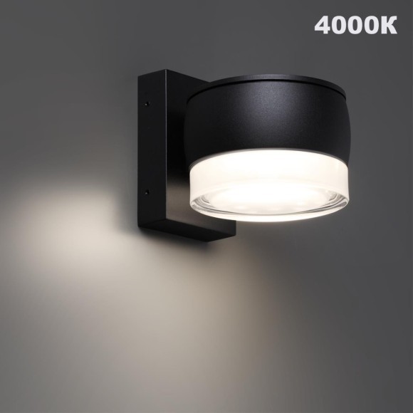 Уличный настенный светильник с переключателем цветовой температуры и влагозащитой IP65 Novotech LED 16W 100-240V 2700К/3200К/4000К ESTIMA 359719