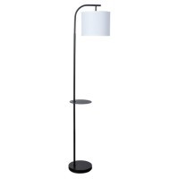 Торшер со столиком Arte Lamp A4053PN-1BK CONNOR под лампу 1xE27 60W