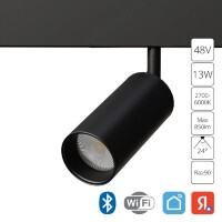 A4691PL-1BK Трековый магнитный SMART (TUYA, Алиса, Bluetooth, Wi-Fi) светодиодный светильник Arte Lamp Linea 2.0 CRI90+ 2700-6000К 850Лм 24° 13Вт