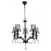 Люстра подвесная Lussole GRLSP-8103 ARIVACA IP21 под лампы 5xE14 30W