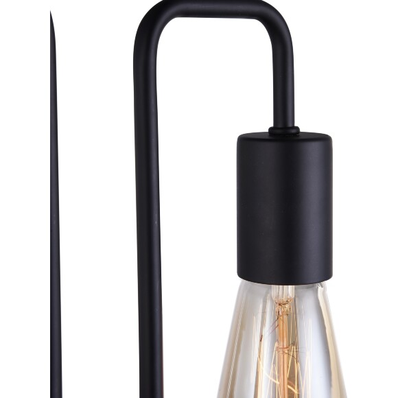 Бра настенное Maytoni Gilbert T532WL-02B E27 2 лампы 60Вт чёрный матовый металл, индустриальный лофт светильник, открытая конструкция, без выключатель на корпусе