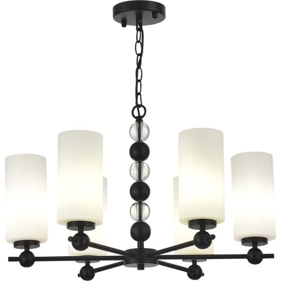 SL2003.403.06 Светильник подвесной ST-Luce черный/белый E27 6*40W AURORA