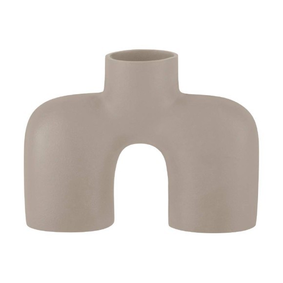 421061 BROWER Ваза декоративная декоративная L250, B78, H180, алюминий, песочный