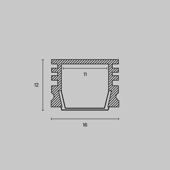 Профиль Led Strip ALM005S-2M