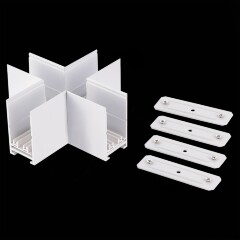 ST Luce ST015.522.21Н X-образный белый соединитель для накладных и подвесных шинопроводов серии Skyline 220