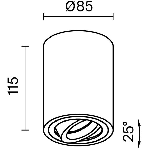 Накладной потолочный светильник Maytoni C016CL-01W Atom под лампу 1xGU10 50W