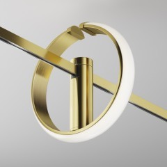 TR230-1-10W3K-BS Трековый латунный светодиодный светильник Maytoni Zero Flarity 10Вт 3000К 90CRI 550лм 180° 24V