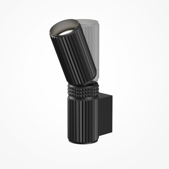 MOD475WL-02B Настенный черный поворотный светильник (бра) Maytoni под 2 сменных лампы GU10, без выкл. на корпусе