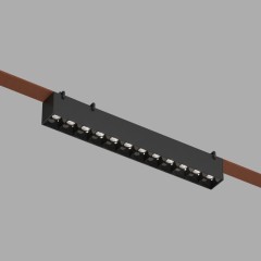 DK5670-BK Cветильник для трека-ремня Belty Smart, серия Grill, со светодиодом, L323*W40*H45мм, 48V DC, 12W, RA90, 24°, 2700-6000K, IP20, черный, алюминий DK5670-BK Cветильник для трека-ремня Belty Smart, серия Grill, со светодиодом, L323*W40*H45мм, 48V DC, 12W, RA90, 24°, 2700-6000K, IP20, черный, алюминий