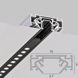 В гарпунные натяжные потолки (ПВХ)