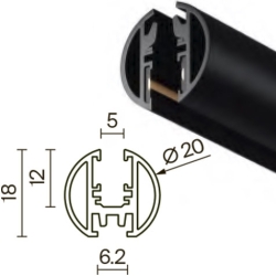 Накладные и подвесные скругленные