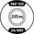 24/48V Maytoni 360° D25mm (круглый неон)