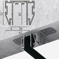 В демпферные натяжные потолки (тканевые)