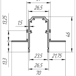 В гипсокартон 12.5мм