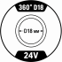 24V Maytoni 360° D18mm (круглый неон)