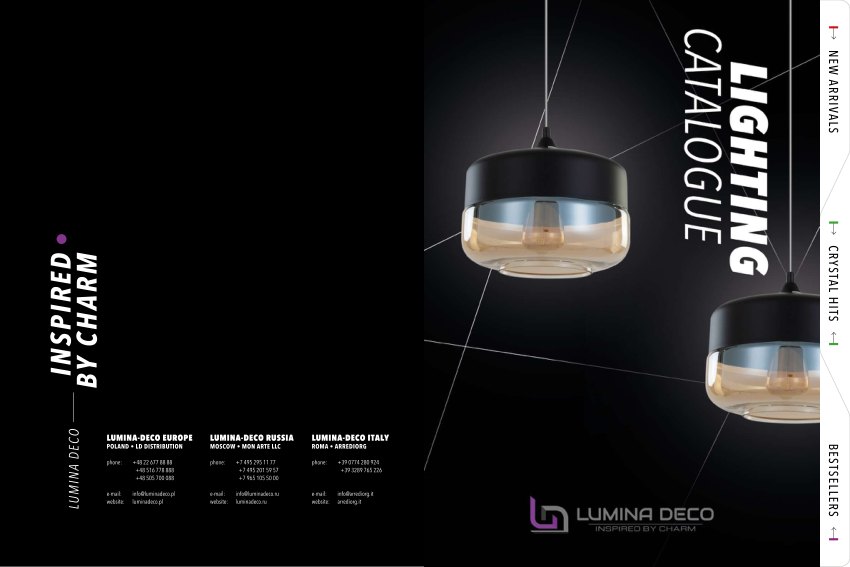 Обложка PDF-каталога Lumina Deco New Arrivals, Hits & Bestsellers