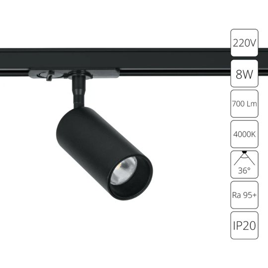 Фото оборудования: AERO: однофазные трековые LED-светильники